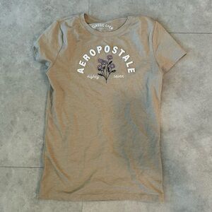 Aeropostale Classic Crew Tan Tee